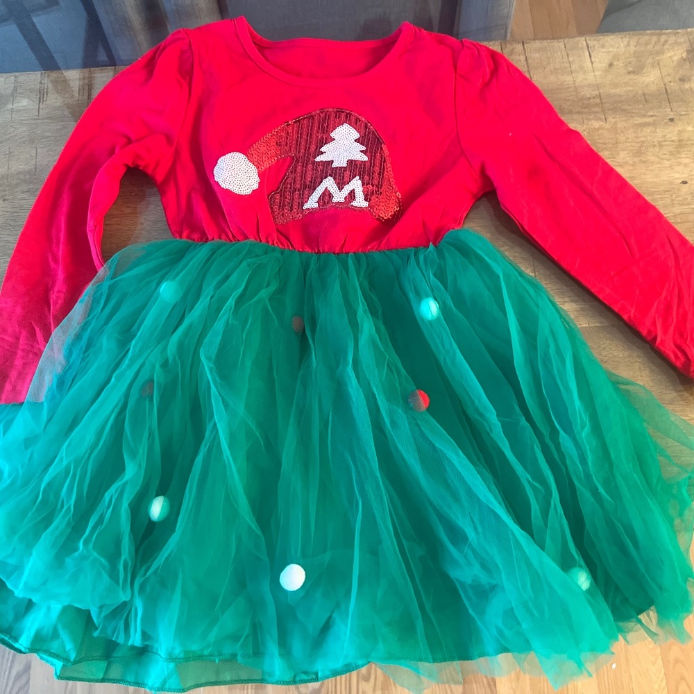 christmas tulle party dress